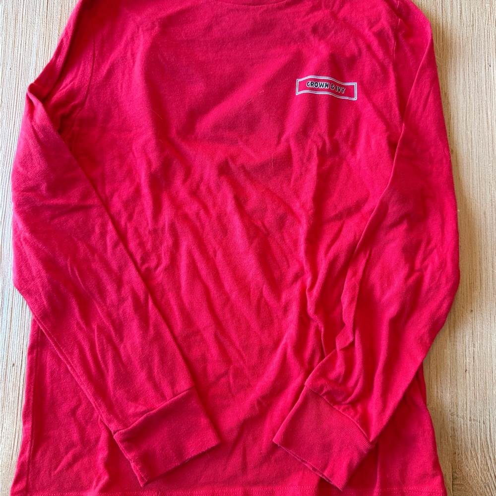 Crown & Ivy Bold Red Top